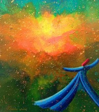 Khusro Subzwari, 20 x 24 Inch, Acrylics on Canvas, Figurative Painting, AC-KS-268